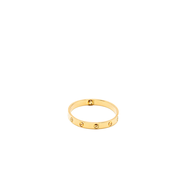 CARTIER Size 16 Love Bracelet Yellow Gold