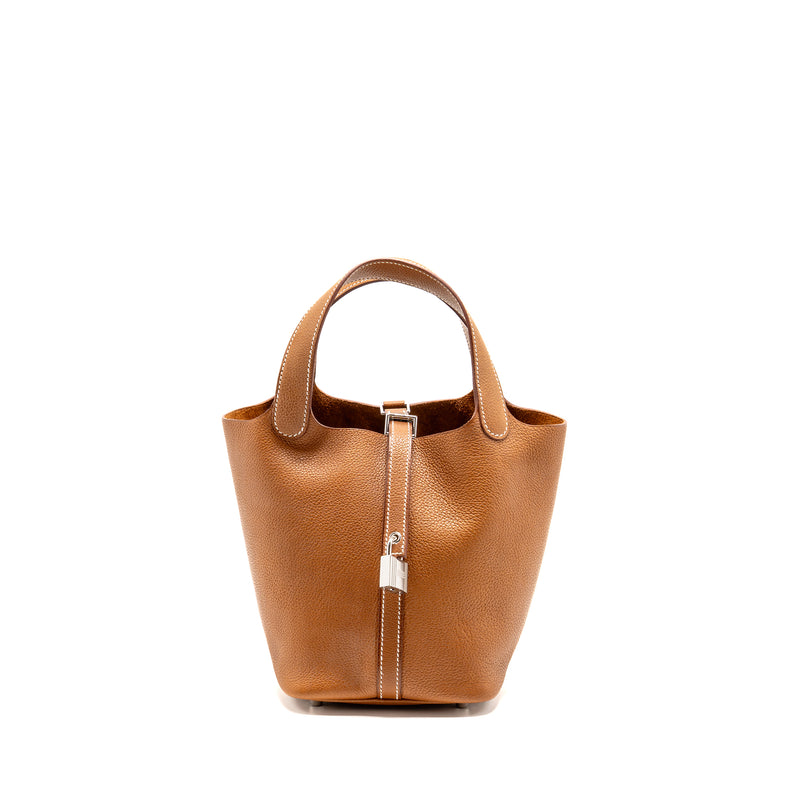 Hermes Picotin 18 Barenia Faubourg Gold SHW Stamp B