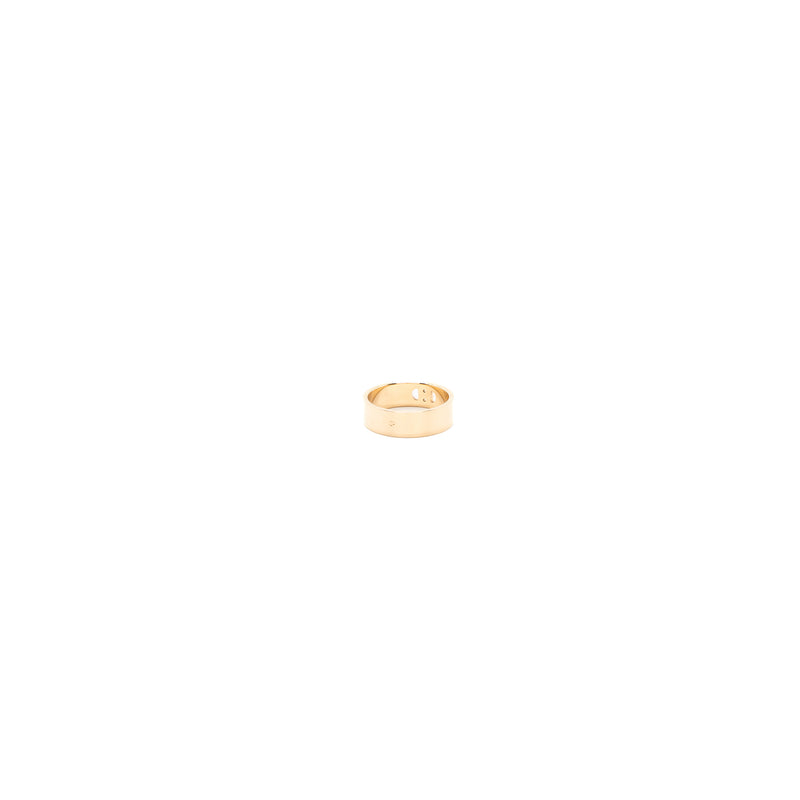 Hermes Size 51 H D’ancre Ring Small Model Rose Gold With Diamonds