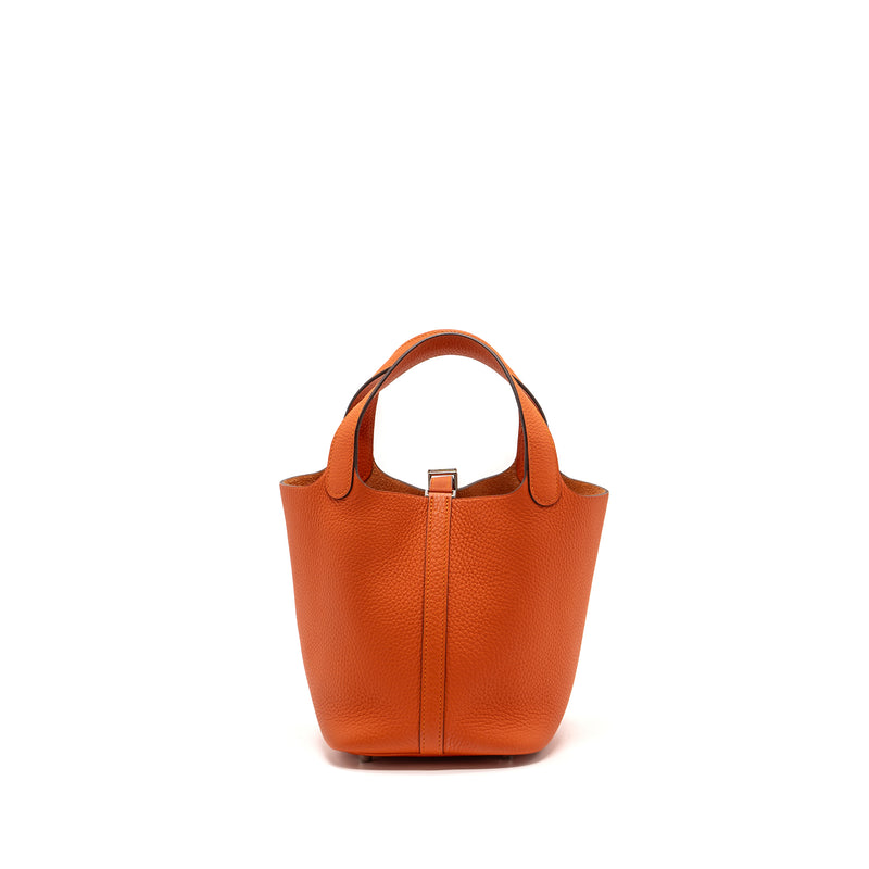 Hermes picotin 18 lock bag clemence Feu SHW stamp A