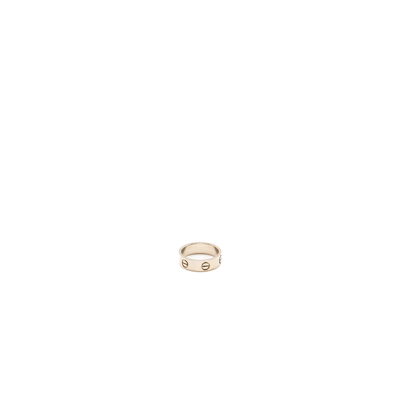 Cartier Size 52 Love Ring White Gold
