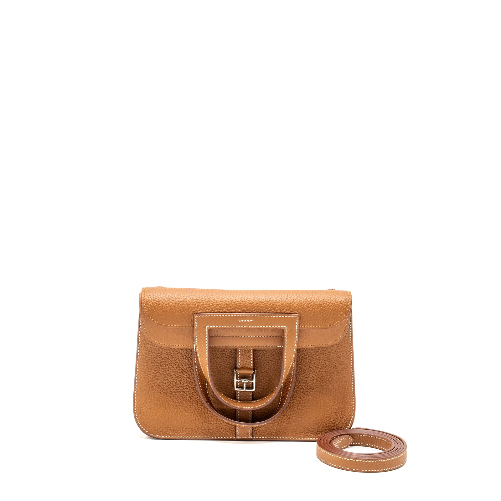 Hermes Halzan 25 Clemence Gold SHW STAMP U