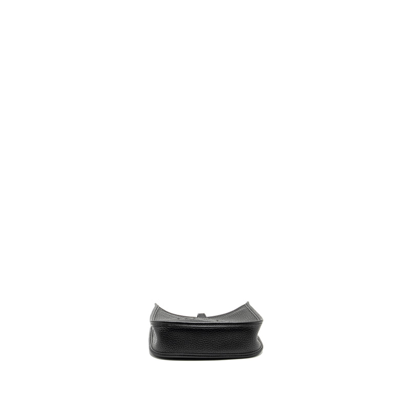 Hermes Mini Evelyn Clemence Black GHW Stamp Y