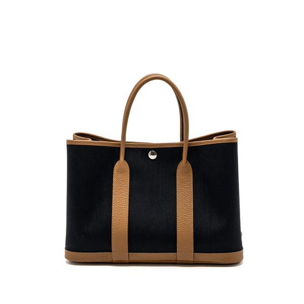 Hermes Garden Party 30 Canvas/Negonda Alezan/Black SHW Stamp B