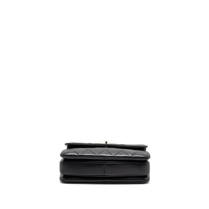 Chanel Top Handle Trendy CC Flap Bag Lambskin Black LGHW