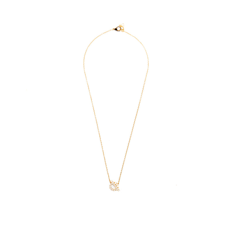 Hermes Finesse Pendant Rose Gold, Diamonds