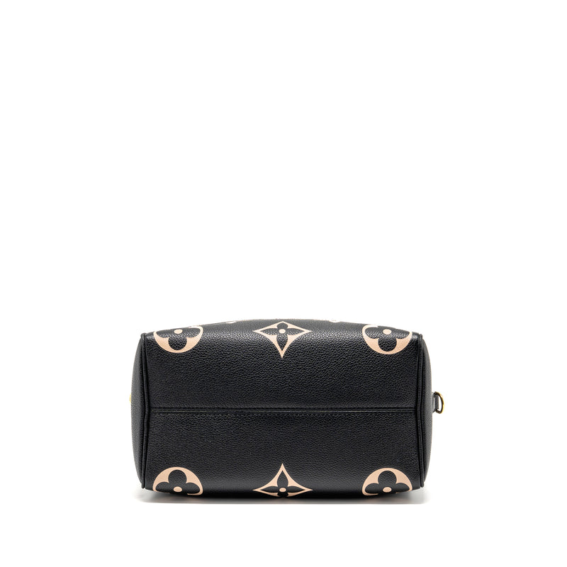 Louis Vuitton Speedy Bandouliere 25 Bicolour Monogram Empreinte Leather Black/Beige GHW