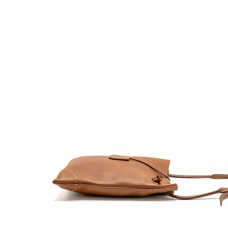 Hermes Silkcity 33 Clemence Gold SHW Stamp Y