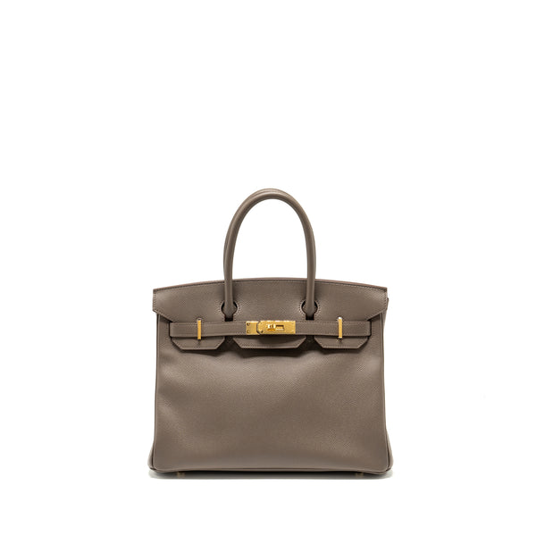 Hermes Birkin 30 Epsom Gris Etain GHW Stamp Z