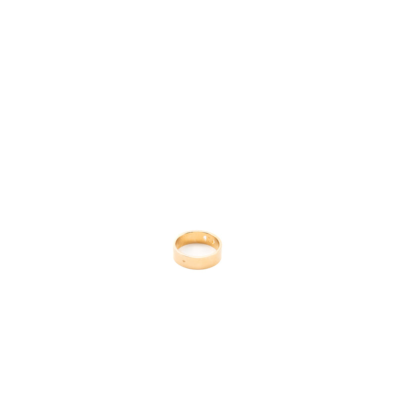 Hermes Size 53 H’Dancre Ring, Small Model rose gold, diamonds