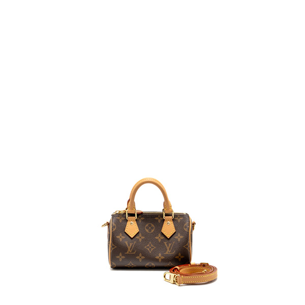 Louis Vuitton Nano Speedy Monogram Canvas GHW