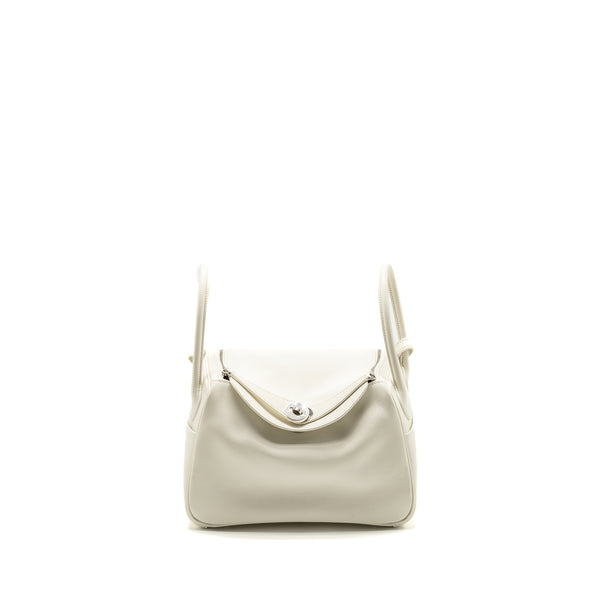 Hermes Lindy 26 Evercolor Blanc SHW Stamp Z