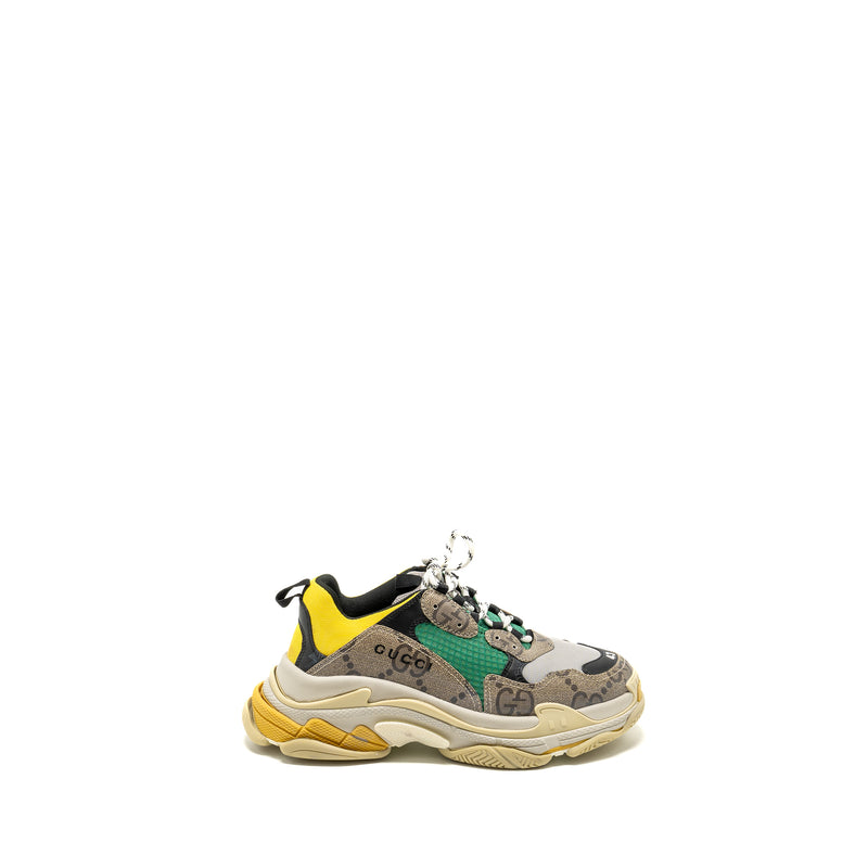 Gucci x Balenciaga Size 43 Triple S The Hacker Project Polyester/Rubber Multicolour