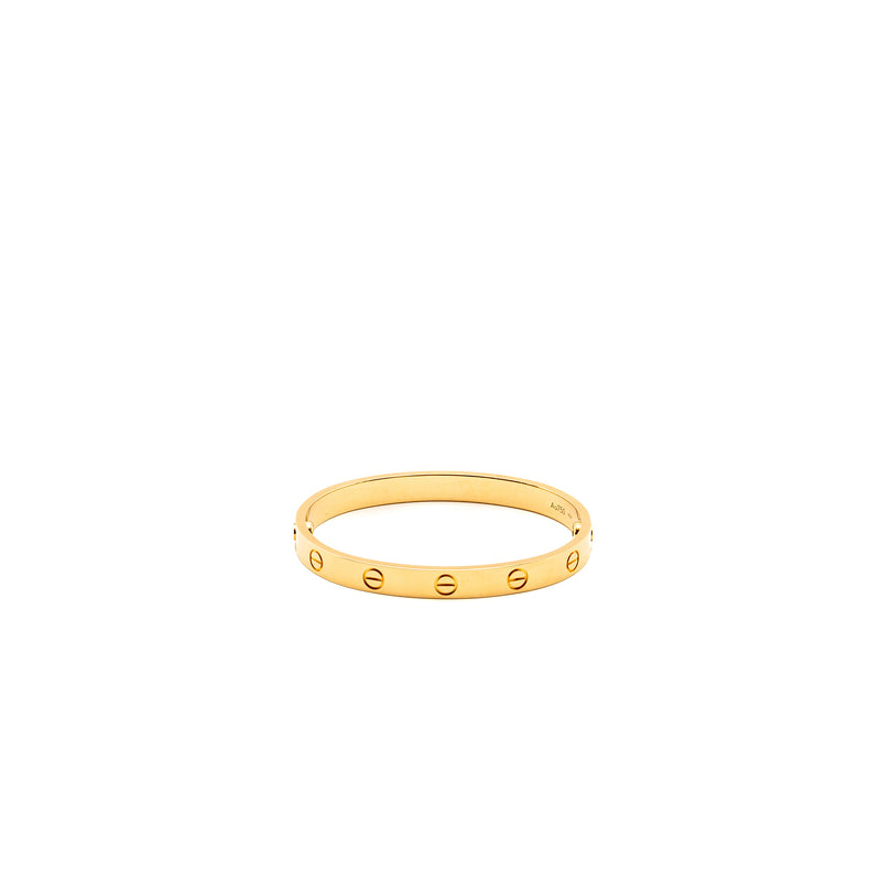 CARTIER Size 16 Love Bracelet Yellow Gold