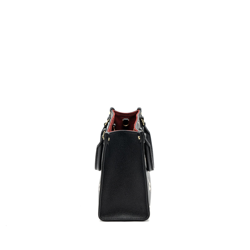 Louis Vuitton Onthego PM Bicolour Monogram Empreinte Leather Black/Beige GHW(New Version)