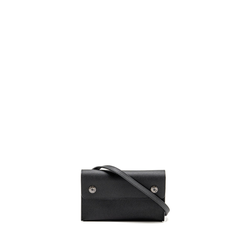 Hermes Hermesnap Epsom Black SHW Stamp K