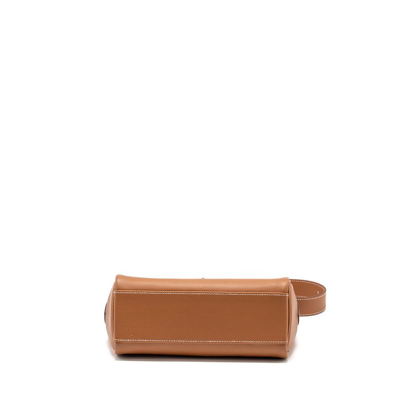 HERMES KELLY Messenger PM Bag Evercolor Gold SHW Stamp W