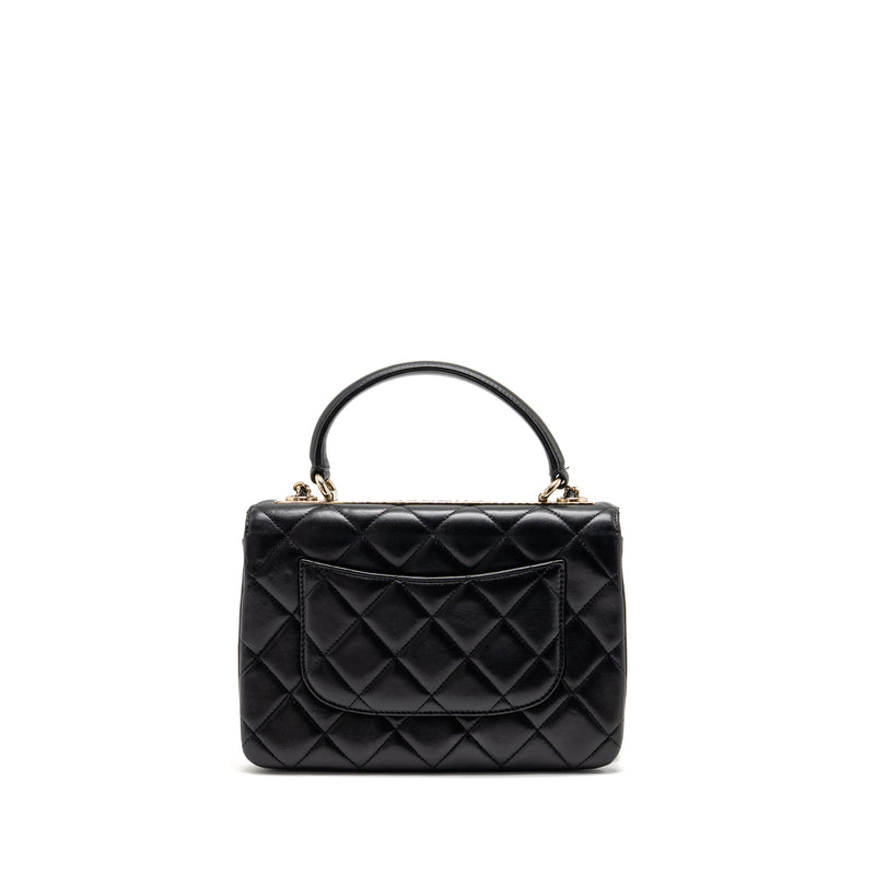 Chanel Top Handle Trendy CC Flap Bag Lambskin Black LGHW