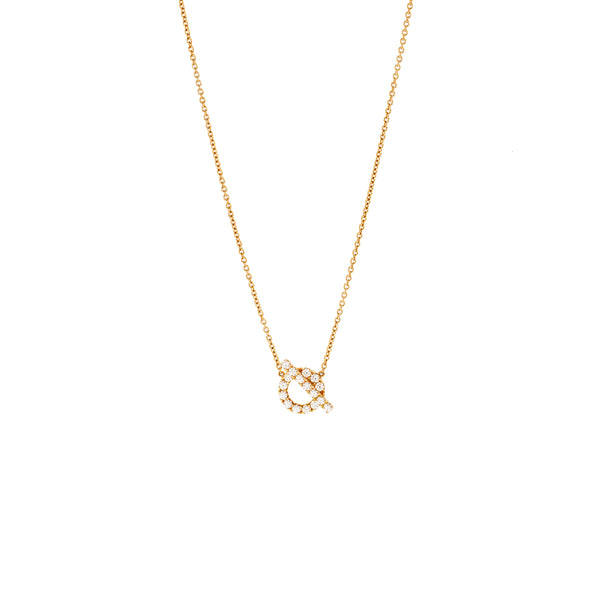 Hermes Finesse Pendant Rose Gold, Diamonds