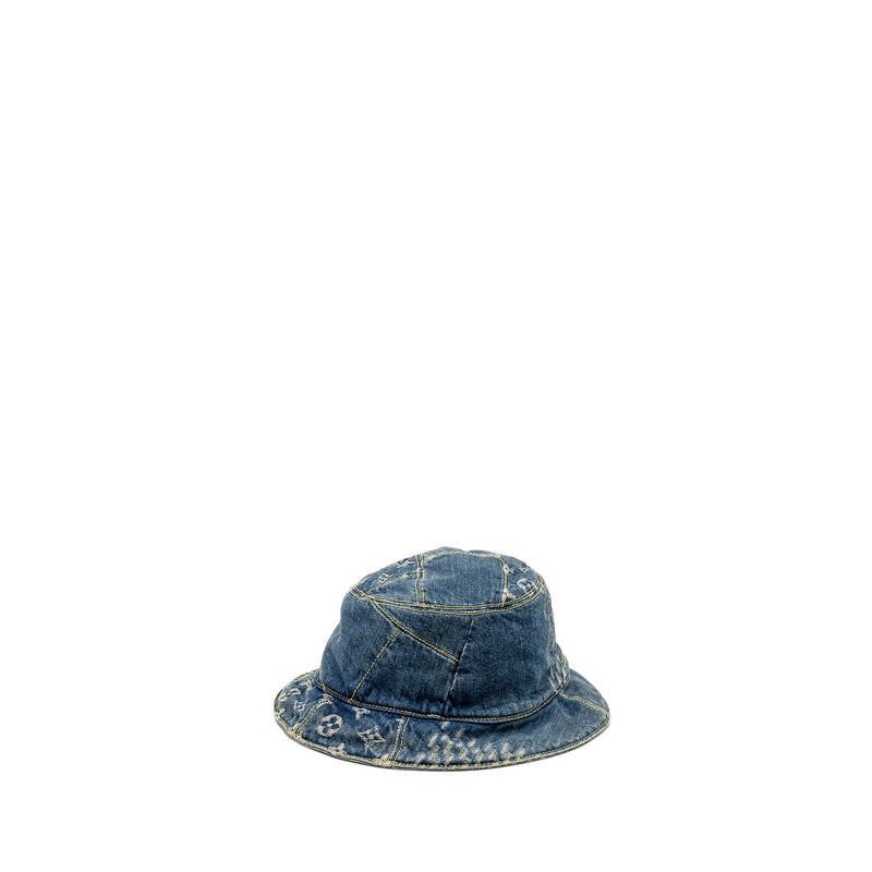 Louis Vuitton × Nigo Size 58 Damier Bucket Hat Denim Blue