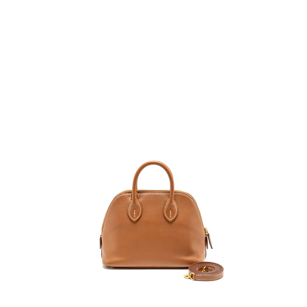 Hermes Mini Bolide Evercolor Gold GHW Stamp Y