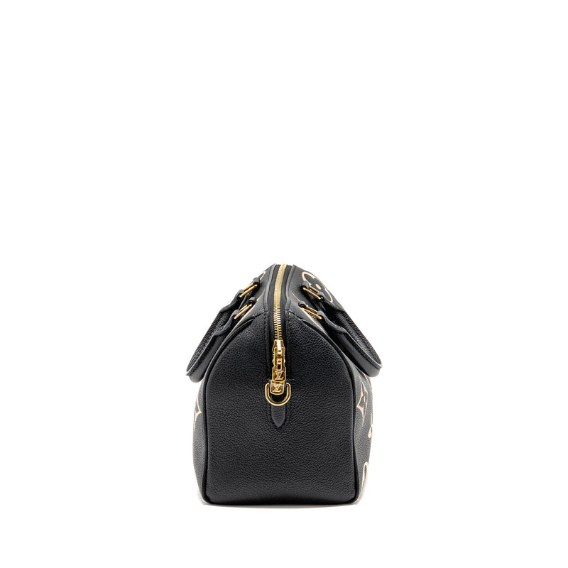 Louis Vuitton Speedy Bandouliere 25 Bicolour Monogram Empreinte Leather Black/Beige GHW