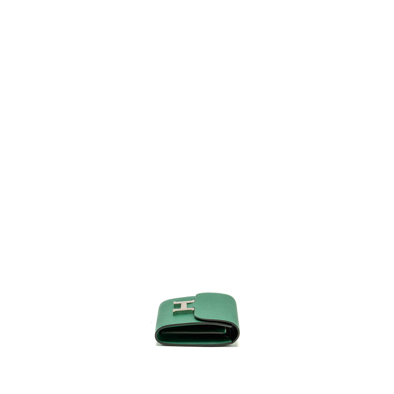 Hermes Constance compact wallet epsom green SHW stamp A