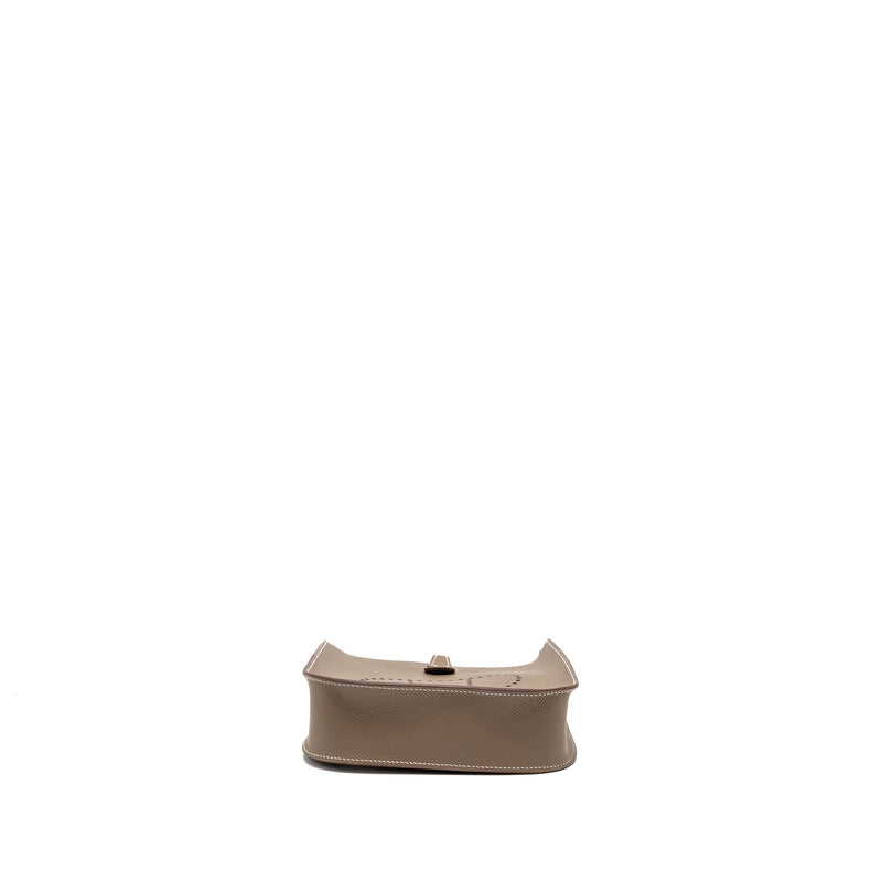 Hermes Mini Evelyne Sellier Epsom Etoupe GHW Stamp K