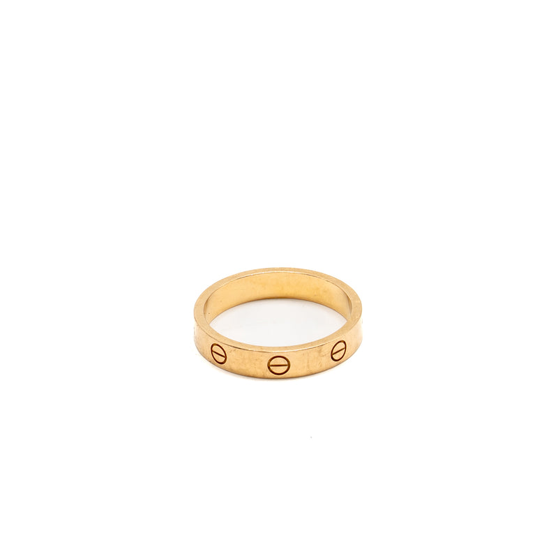Cartier Size 59 Love Ring Small Model Rose Gold with One Diamond