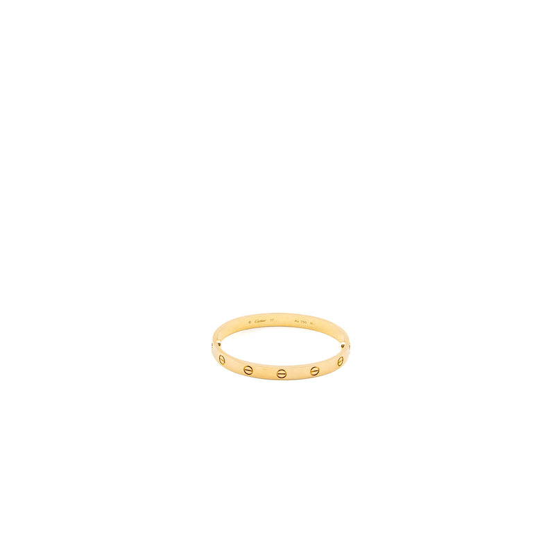 Cartier Size 17 Love bracelet Yellow Gold