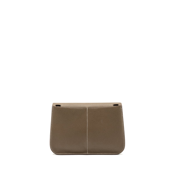 Hermes Halzan 25 Clemence Etoupe GHW Stamp U