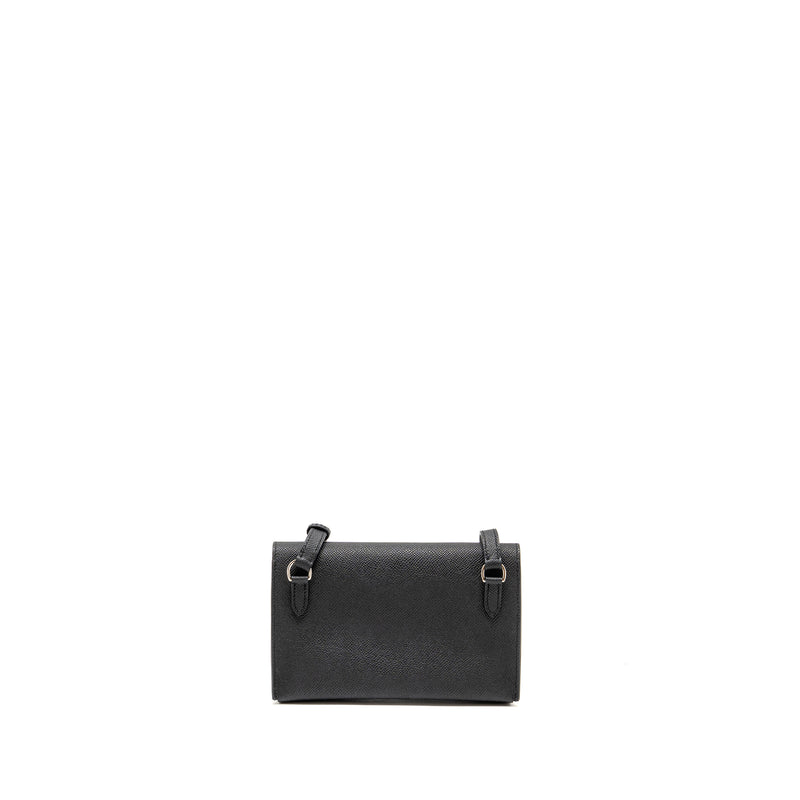 Hermes Hermesnap epsom black SHW Stamp W