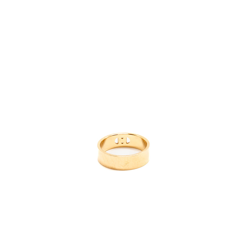 Hermes Size 51 H Chaine D’ancre Ring Rose Gold, Diamonds