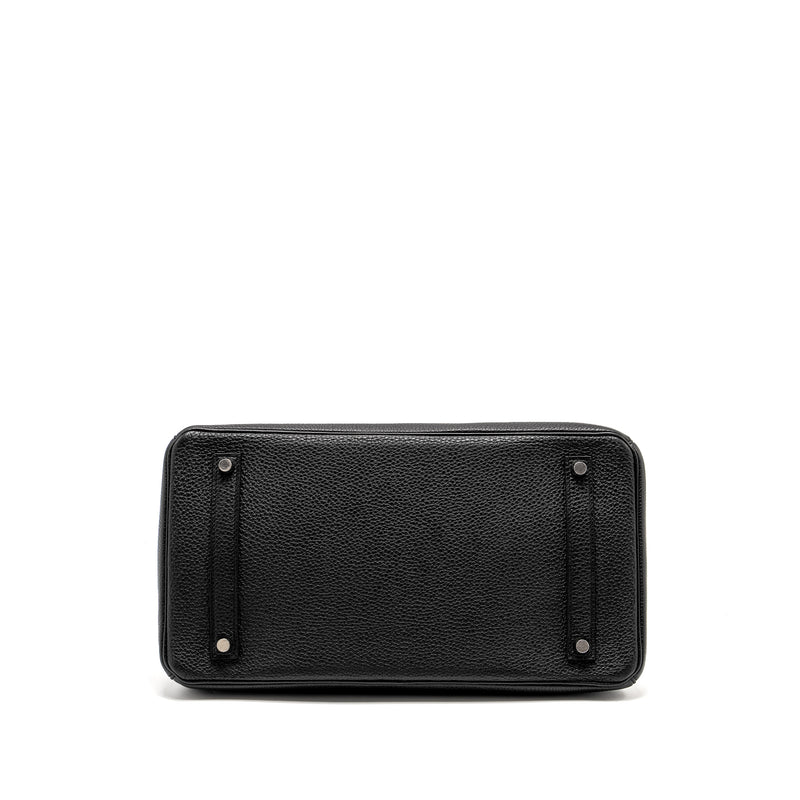 Hermes Birkin 35 Togo Black SHW STAMP Square R