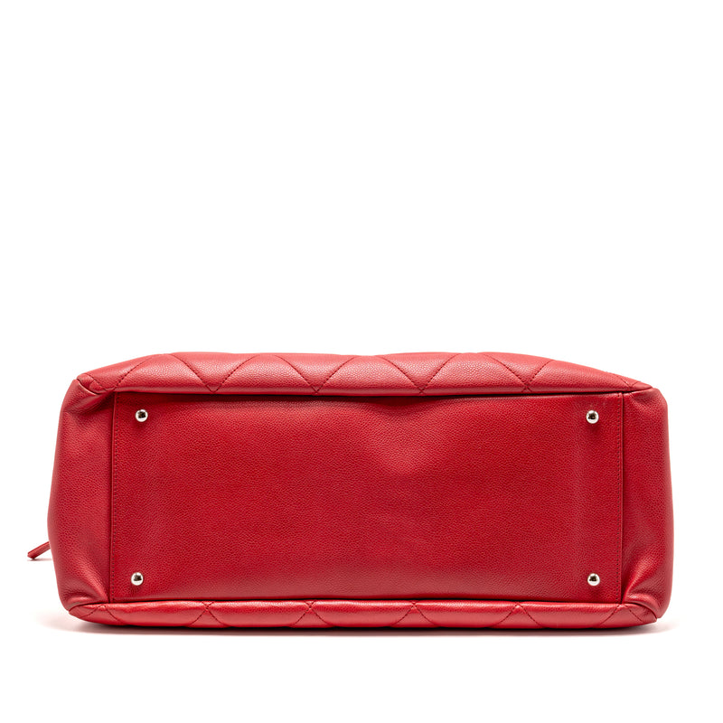 Chanel CC Soft Shopper Tote Grained Calfskin Pink SHW