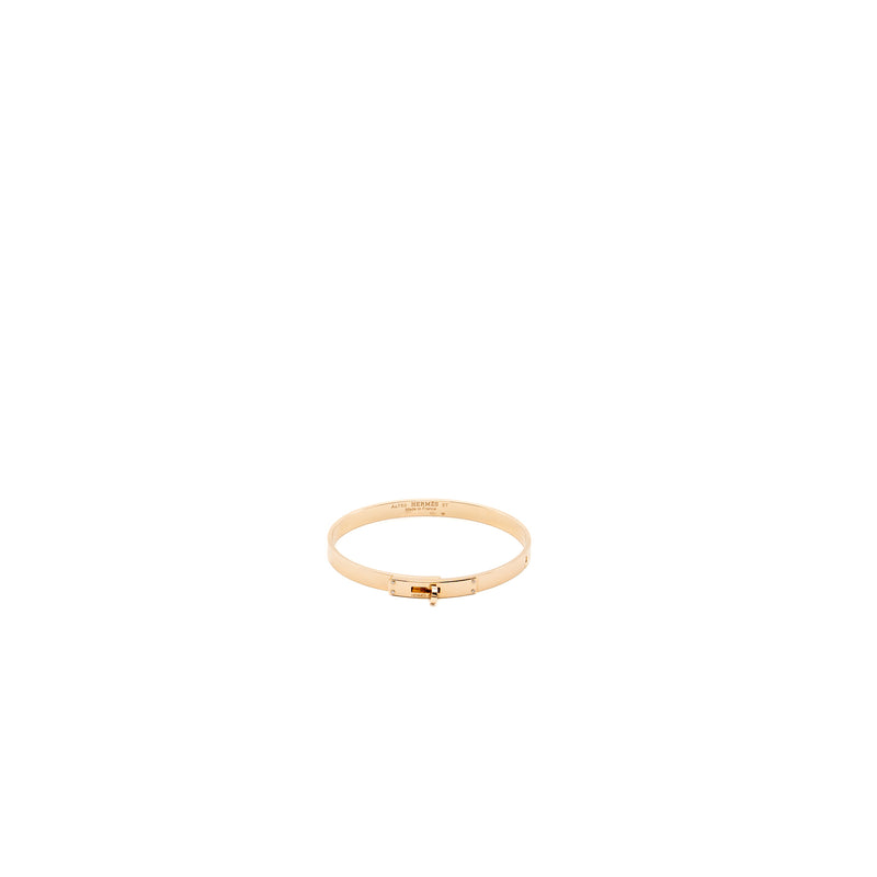 Hermes Size St Kelly Bracelet Rose Gold,4 Diamonds