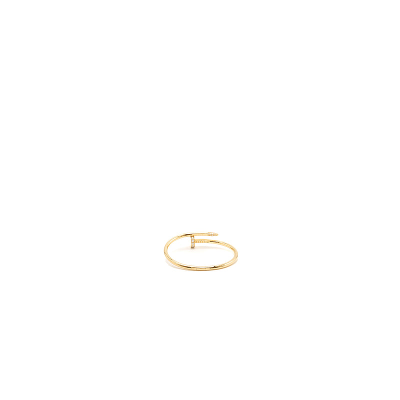 Cartier size 16 Juste Un Clou Bracelet yellow gold with diamonds