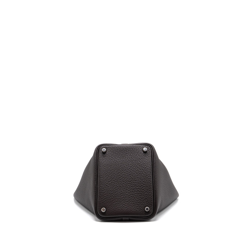Hermes Picotin 18 Clemence Macassar SHW Stamp B