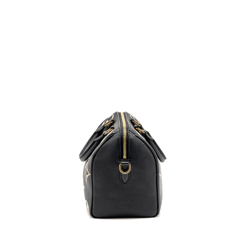 Louis Vuitton Speedy Bandouliere 25 Bicolour Monogram Empreinte Leather Black/Beige GHW