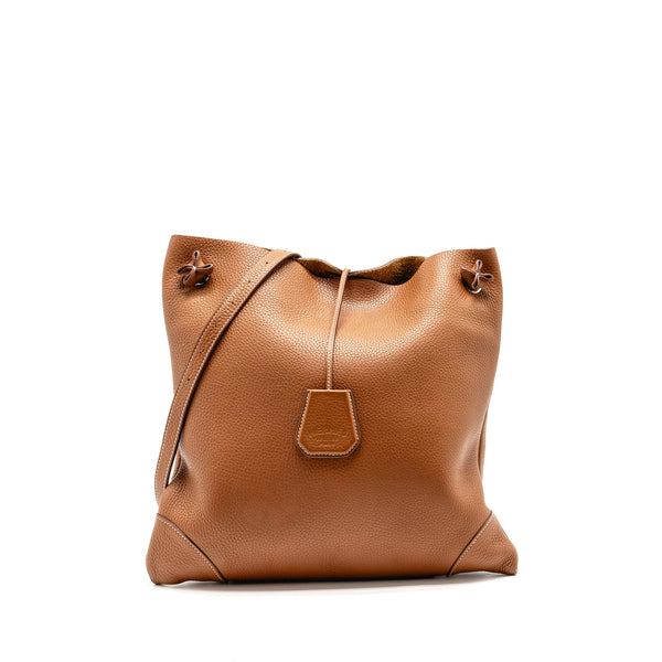 Hermes Silkcity 33 Clemence Gold SHW Stamp Y