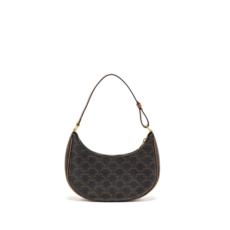Celine Ava Bag Triomphe canvas / Calfskin tan GHW