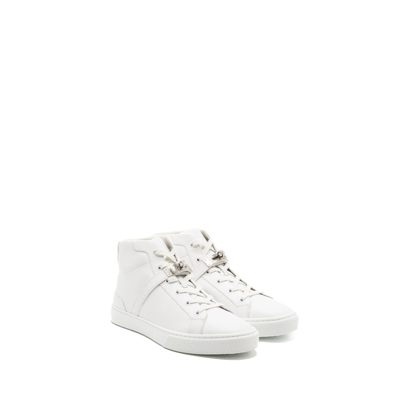 Hermes size 42 daydream sneaker calfskin blanc SHW