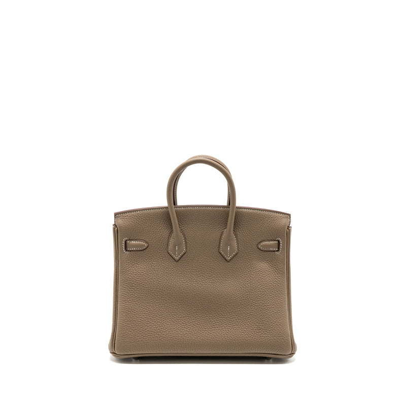hermes birkin 25 togo etoupe SHW stamp B