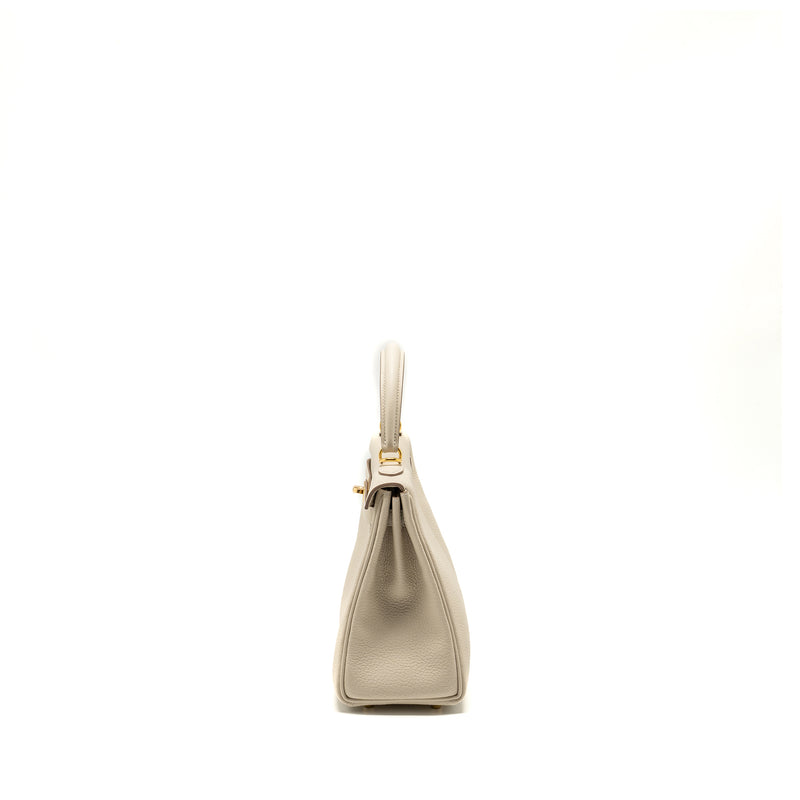 Hermes kelly 25 togo craie GHW stamp Z