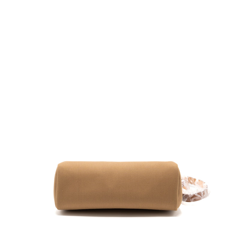 Hermes Herbag 31 Zip Bag Canvas/Hunter Chai/Fauve SHW Stamp Z