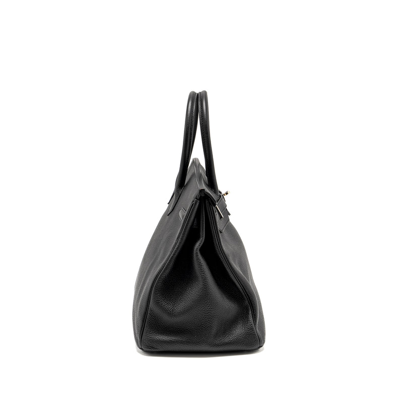 Hermes Birkin 35 Togo Black SHW STAMP Square R