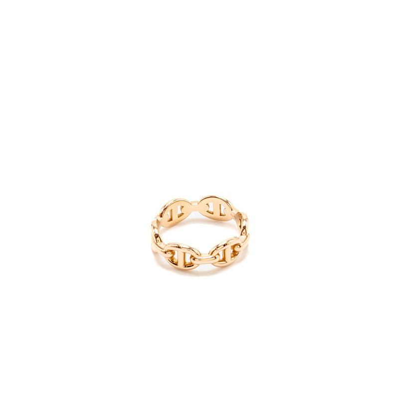 Hermes Size 50 Chaine D’Ancre Enchainee PM Ring Small Model Rose Gold