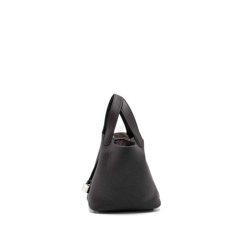 Hermes Picotin 18 Clemence Macassar SHW Stamp B