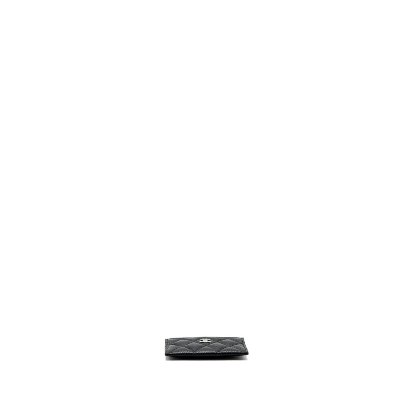Chanel classic card holder caviar black SHW