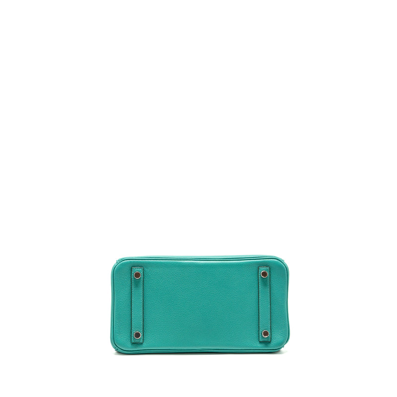 Hermes Birkin 25 Taurillon Novello Vert Verona/Rose Lipstick SHW Stamp Y
